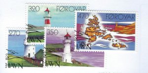 Faroe Islands SC#130-133 Used F-VF...Wonderful!!!