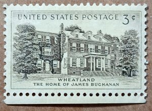United States #1081 3c Wheatland, Home of James Buchanan MNH (1956)