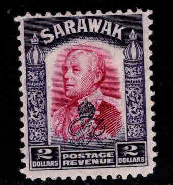 SARAWAK Scott 172 MH* overprint stamp