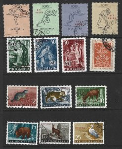 Trieste Zone B Used 14 Different stamps 2017 CV $7.75