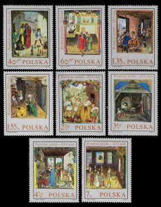 Poland 1969 Sc 1697-1704 U cto vf  16th Century Polish Art