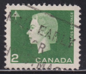 Canada 402 Queen Elizabeth II Cameo 2¢ 1963