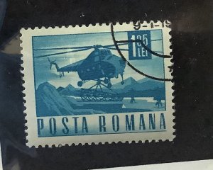 Romania 1967/68  Scott 1977  used - 1.35 l,  Helicopter