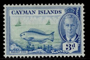 CAYMAN ISLANDS GVI SG141, 3d bright green & light blue, M MINT.