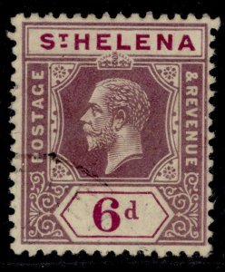 ST. HELENA GV SG84, 6d dull & deep purple, FINE USED.