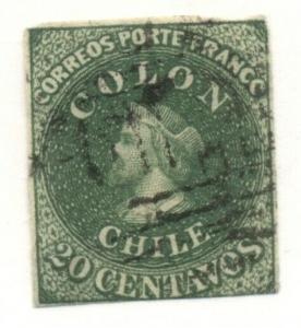 CHILE #13, Used, Scott $70.00
