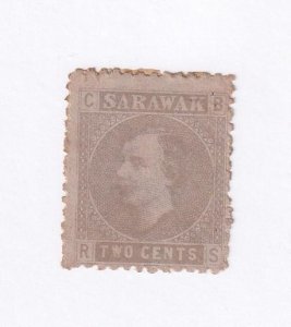 SARAWAK # 3 VF-MH 2cts CAT VALUE $37