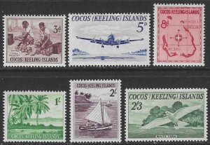 Cocos Islands 1-6 MH Complete SC$13.00