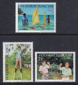 French Polynesia 599-601 MNH VF