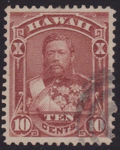 HAWAII 1883-86 10c red brown Sc44 fine used - well centred..................2187