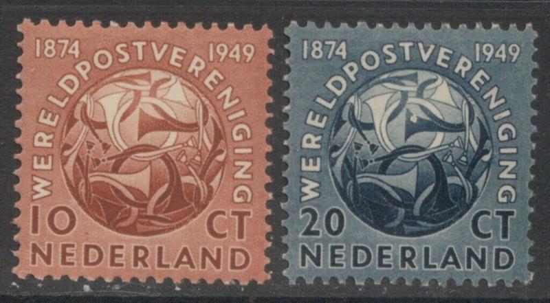 NETHERLANDS - UPU:  1949 MNH Set; Sc 323-324