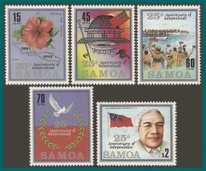 Samoa 1987 Independence, MNH 687-691,SG744-SG748