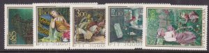 CZECHOSLOVAKIA ^^^^#895-899 mint LH  set   ( ART PAINTINGS ) @ha3753yugo 