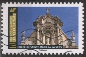 France 5592 (used) architectural heritage: Church of Ste-Marie, Nevers (2019)