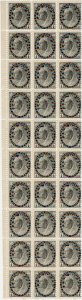 #74 F MNH post office fresh block of 30 Numeral 1/2cent 