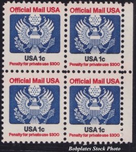 BOBPLATES #O127 Official Block of 4 F-VF MNH