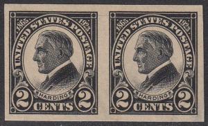 United States 611 MH VF Pair CV $10.50