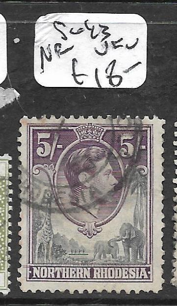 NORTHERN RHODESIA  (P1109B) KGVI  5/-   SG 43  VFU