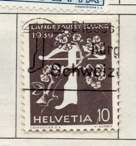 Switzerland Helvetia 1937-46 Early Issue Fine Used 10c. NW-168728