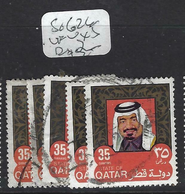 QATAR  (P0304BB)  SHEIKH  35 DH     SG 626 X 5     VFU