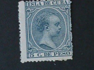 ​CUBA-SC#144 ERROR? KING ALFONSO-MISS PLACE PERF-:MNH VF-LAST ONE 134 YEARS