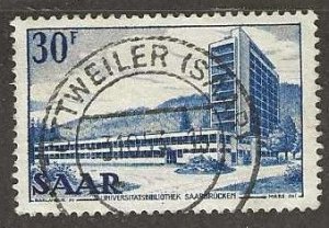 Saar 244,  used,    1953.  (S1075)