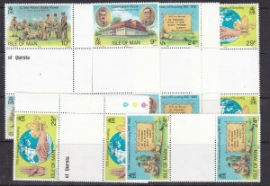 ISLE OF MAN ( GB) ^^^^^^^x6  MNH  Gutter pairs ( SCOUTS) @ lar3062man