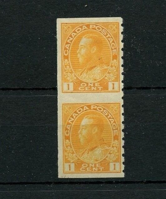 #126a Imperf between Admiral coil pair 1MNH, 1 MH Cat$60 Canada mint