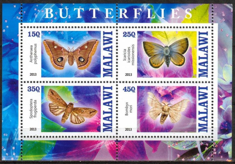 Malawi 2013 Butterflies (1) MNH Cinderella !