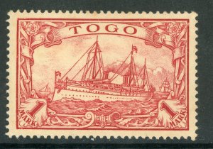 Germany 1900 Togo 1 Mark Yacht Unwmk Scott # 16 Mint E667