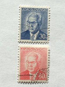 Czechoslovakia–1975–Pair of “Famous Person” Stamps–SC# 2035-36 - CTO