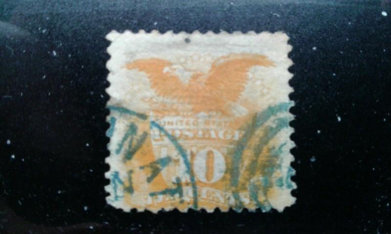  US #116 used thin blue cancel e195.4206