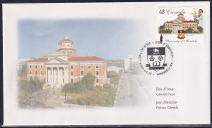 Canada 2002 Sc 1941 Manitoba University Canada Post Official Stamp FDC