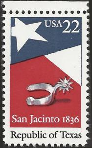 # 2204 MNH - SCV-0.50 - REPUBLIC OF TEXAS 150TH ANNIV.