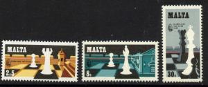 Malta 577-9 MNH - Chess