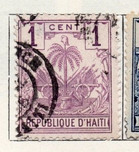 Haiti 1893 Early Issue Fine Used 1c. 100929