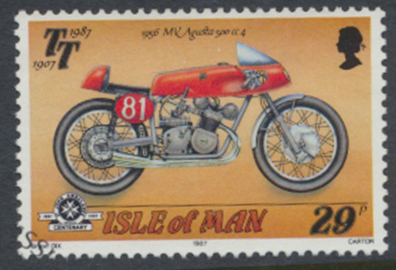 GB  Isle of Man   SC#  337 Used   Motor Bike Racing   see details & scans