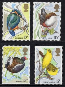 Great Britain Sc 884-887 1980 Bird stamp set mint NH