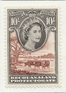 1955 BECHUANALAND PROTECTORATE 10s MH* Stamp A4P40F40026-