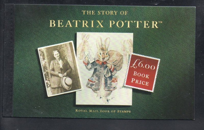 Great Britain Sc BK158 1993 Beatrix Potter stamp booklet mint NH