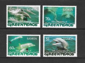 DOLPHINS - SAMOA #943-46  MNH