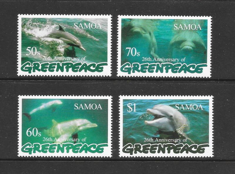 DOLPHINS - SAMOA #943-46  MNH