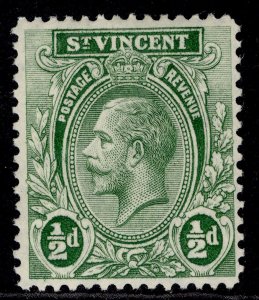 ST. VINCENT GV SG131, ½d green, M MINT.