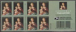 5721b, Booklet pane of 20. Virgin & Child, MNH, Forever.