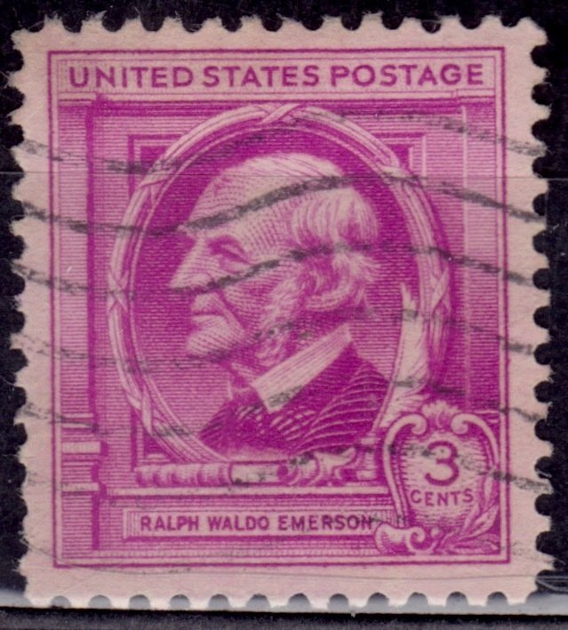 United States, 1940, Ralph Waldo Emerson. Author, 3c, sc#861, used