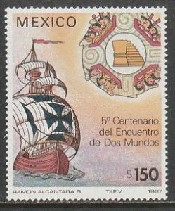 MEXICO 1519, DISCOVERY OF AMERICA, 500th ANNIVERSARY MINT, NH. VF.