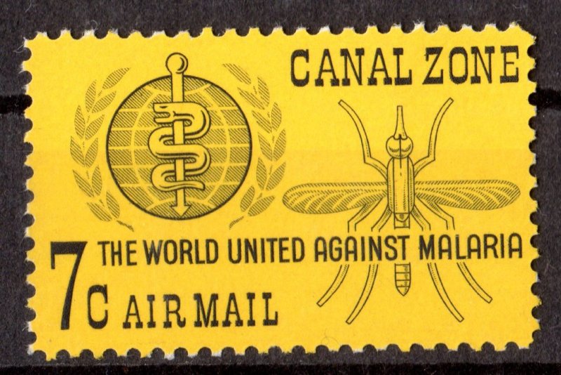 CANAL ZONE 1962 Sc#C33 Mosquito-Malaria-WHO-Medicine Single MNH