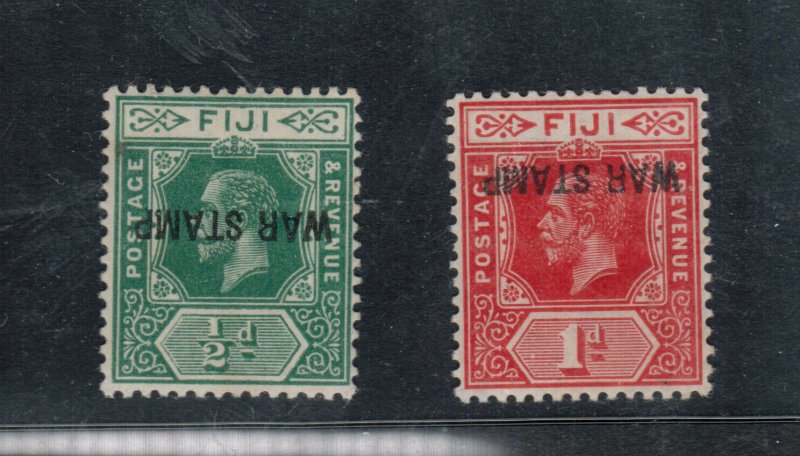 Fiji #MR1a - #MR2c (SG #138c - #139ac) Very Fine Mint Full Original Gum Hinged