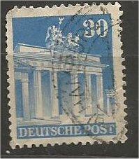 GERMANY, 1948, used 30pf blue, Brandenburg Scott 649a