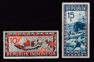 Indonesia #54-55 MLH SCV $4.00